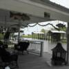The covered porch for fishing, relaxing and enjoying your vacation on the water.